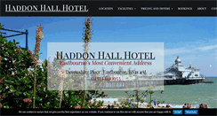 Desktop Screenshot of haddonhallhotel.co.uk