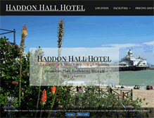 Tablet Screenshot of haddonhallhotel.co.uk